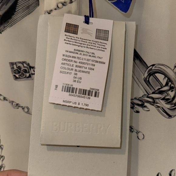 Knight Hardware Silk Shirt - new with tags, unworn - Picture 7 of 7